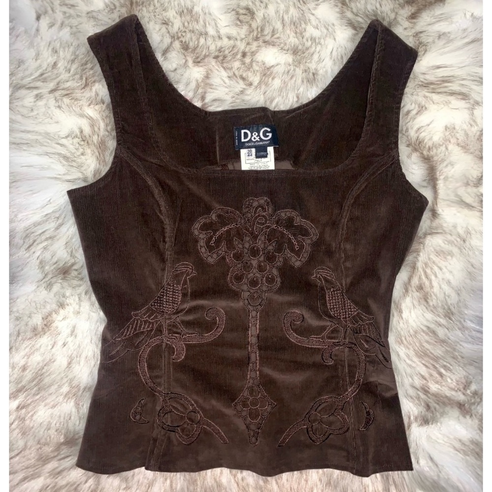 Vintage D&G FW 2002 Corduroy Corset✨